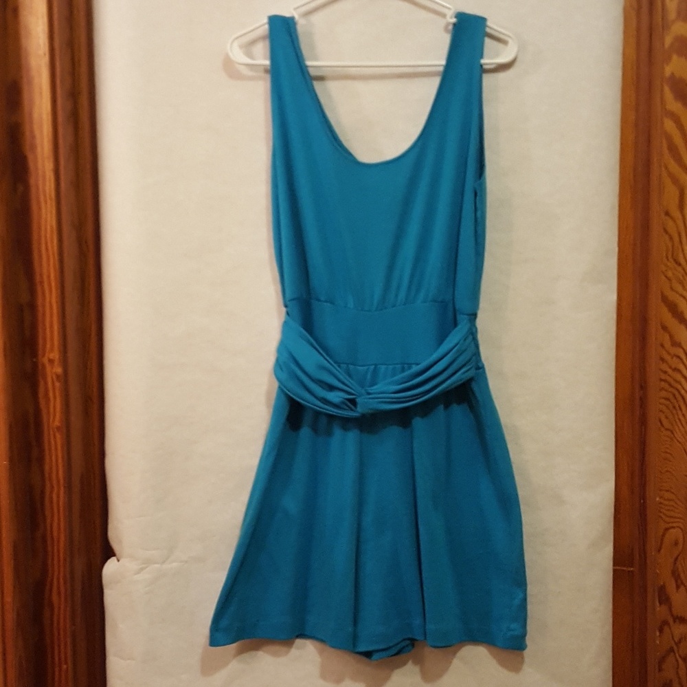 Champagne west one piece tank skort.